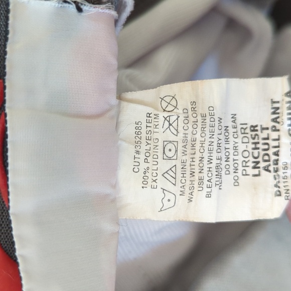 Rawlings Gray Adult LNCHSR Launch Semi-Relaxed Baseball Pants Size Medium - Picture 10 of 10